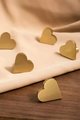 Gold Heart Cabinet Pull/Gold Brass Heart Shaped Door Handle/Heart Door Knob/Brass Furniture Hardware/Love Heart Drawer Handle/Drawer Knob