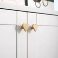 Gold Heart Cabinet Pull/Gold Brass Heart Shaped Door Handle/Heart Door Knob/Brass Furniture Hardware/Love Heart Drawer Handle/Drawer Knob