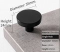 Classic Round button shaped circle handles Cabinet Pull Door Handle cabinet Knob five bright colours furniture hardware drawer pull