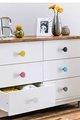 Classic Round button shaped circle handles Cabinet Pull Door Handle cabinet Knob five bright colours furniture hardware drawer pull