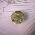 Gold geometric art deco door knob/round gold retro cabinet pull/vintage brass door handle/mid century modern drawer handle/button door knob