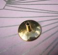 Gold geometric art deco door knob/round gold retro cabinet pull/vintage brass door handle/mid century modern drawer handle/button door knob