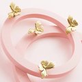 Small gold butterfly cabinet pull/Brass butterfly drawer handle/gold butterfly door knob/gold furniture hardware/children's drawer handle