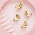 Small gold butterfly cabinet pull/Brass butterfly drawer handle/gold butterfly door knob/gold furniture hardware/children's drawer handle