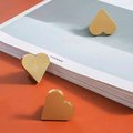 Gold Heart Cabinet Pull/Gold Brass Heart Shaped Door Handle/Heart Door Knob/Brass Furniture Hardware/Love Heart Drawer Handle/Drawer Knob