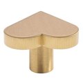 Gold Heart Cabinet Pull/Gold Brass Heart Shaped Door Handle/Heart Door Knob/Brass Furniture Hardware/Love Heart Drawer Handle/Drawer Knob