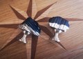 Rough cut black aphrizite crystal and brass cabinet pull/Black linear patterned stone door handle/Black semi precious stone drawer knob