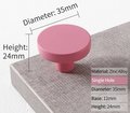 Classic Round button shaped circle handles Cabinet Pull Door Handle cabinet Knob five bright colours furniture hardware drawer pull
