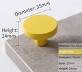Classic Round button shaped circle handles Cabinet Pull Door Handle cabinet Knob five bright colours furniture hardware drawer pull