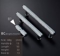 Shiny silver knurled texture cabinet bar handle/Chrome silver kitchen hardware/Grip textured silver drawer pull/Silver furniture hardware