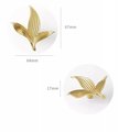 Gold Lilly of the Valley Leaf shaped Cabinet Pull/Elegant leaf shaped brass door handle/Brass leaves design drawer knob/furniture hardware