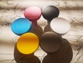 Classic Round button shaped circle handles Cabinet Pull Door Handle cabinet Knob five bright colours furniture hardware drawer pull