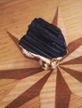 Rough cut black aphrizite crystal and brass cabinet pull/Black linear patterned stone door handle/Black semi precious stone drawer knob