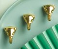Shiny gold elephant head shaped cabinet pull/Gold brass elephant design drawer handle/Elephant door knob/Brass hardware/Elephant door pull
