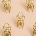 Gold Stag Beetle knob/Bug shaped Cabinet drawer pull/insect shaped door Handle/gold drawer pull/unique door handle/drinks cabinet handle
