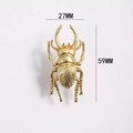 Gold Stag Beetle knob/Bug shaped Cabinet drawer pull/insect shaped door Handle/gold drawer pull/unique door handle/drinks cabinet handle