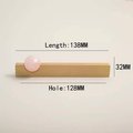 White or rose pink quartz ball and brass bar handle/Semi precious stone drawer pull/unique cabinet handle/IKEA hack/wardrobe door handle