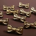 Cute shiny Gold or Silver bow shaped cabinet pull/Ribbon bow drawer handle/Gold or Silver furniture hardware/Ribbon bow nursery door knob