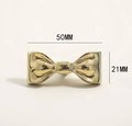 Cute shiny Gold or Silver bow shaped cabinet pull/Ribbon bow drawer handle/Gold or Silver furniture hardware/Ribbon bow nursery door knob