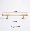 Scroll shaped cabinet bar handle with ball end design / brass cabinet draw pull/furniture hardware/ kitchen renovation/wardrobe handle/retro