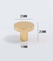Classic round hammered brass drawer handle/Gold brass cabinet handle/Textured metal furniture hardware/Gold drawer knob/Gold Cabinet pull