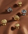 Round antique style gold or silver drawer pull/vintage style door knob/classic door handle for furniture hack/kitchen cabinet improvement