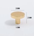 Classic round hammered brass drawer handle/Gold brass cabinet handle/Textured metal furniture hardware/Gold drawer knob/Gold Cabinet pull