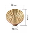 Round mid century modern echo pattern drawer handle in gold, silver or gunmetal grey/retro style cabinet pull/IKEA hack/metal door knob