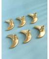 Gold or silver moon shaped door handle/brass drawer knob/home improvement cabinet pull/nursery decor/cabinet handle for furniture renovation
