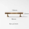 Bronze handle/bar handle with a line pattern/metal cabinet handle/home improvement hardware/kitchen cabinet handle/aged brass door handle