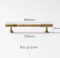 Bronze handle/bar handle with a line pattern/metal cabinet handle/home improvement hardware/kitchen cabinet handle/aged brass door handle