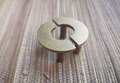 Aged hammered brass semi circle shaped handle/hammered bronze drawer pull/kitchen hardware/large cabinet handle/bronze wardrobe door handle