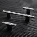 Shiny silver cabinet bar pull/silver drawer pull/kitchen hardware/metal door handle/furniture hardware/shiny silver cabinet pull/monochrome