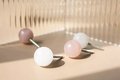 White or rose pink quartz ball handles/ Semi precious stone drawer pull/crystal ball cabinet handles/furniture hardware/gemstone door knob