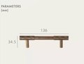 End section diamond knurled pattern cabinet bar pull/gold knurled drawer pull/bronze kitchen hardware/matte black cabinet pull/grip pull