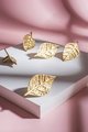 Gold brass autumn leaf cabinet handle/Gold leaf shaped drawer pull/Gold leaves door handle/Fall leaf drawer knob/gold furniture hardware
