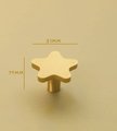 Gold star shaped door handle/brass drawer knob/home improvement cabinet pull/nursery decor/cabinet handle for furniture renovation/IKEA hack