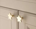 Gold star shaped door handle/brass drawer knob/home improvement cabinet pull/nursery decor/cabinet handle for furniture renovation/IKEA hack