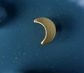 Gold or silver moon shaped door handle/brass drawer knob/home improvement cabinet pull/nursery decor/cabinet handle for furniture renovation