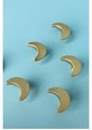 Gold or silver moon shaped door handle/brass drawer knob/home improvement cabinet pull/nursery decor/cabinet handle for furniture renovation