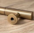 Bronze handle/bar handle with a line pattern/metal cabinet handle/home improvement hardware/kitchen cabinet handle/aged brass door handle