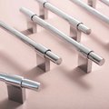 Shiny silver cabinet bar pull/silver drawer pull/kitchen hardware/metal door handle/furniture hardware/shiny silver cabinet pull/monochrome