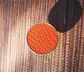 Brass and leather drawer pull/retro colour cabinet handle/blue, yellow, orange and green drawer knob/leather door handle/leather hardware