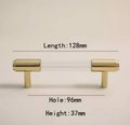 Brass and clear textured lucite cabinet bar pull handle/clear acrylic drawer handle/lucite furniture hardware/brass transparent resin handle