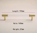 Brass and clear textured lucite cabinet bar pull handle/clear acrylic drawer handle/lucite furniture hardware/brass transparent resin handle