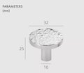 Hammered silver metal drawer handle/textured silver cabinet pull/silver hexagonal door knob/silver furniture hardware/IKEA hack/beaten metal