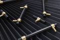 Jet black nero marble cabinet handle/black marble and brass drawer pull/marble furniture hardware/black and gold or silver kitchen hardware