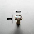 Pink mother of pearl drawer pull/liliac pearl and gold brass cabinet handle/round shell drawer knob/nursery decor/pink furniture hardware