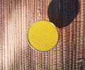 Brass and leather drawer pull/retro colour cabinet handle/blue, yellow, orange and green drawer knob/leather door handle/leather hardware