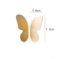 Pair of shiny hammered brass butterfly wing handles/gold butterfly door handles/textured brass hardware/nursery decor/gold kitchen handles
